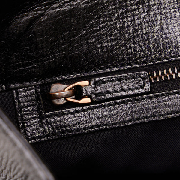 グッチ ホースビット ハンドバッグ トートバッグ 120983 ブラック レザー レディース GUCCI 【中古】