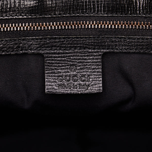 グッチ ホースビット ハンドバッグ トートバッグ 120983 ブラック レザー レディース GUCCI 【中古】