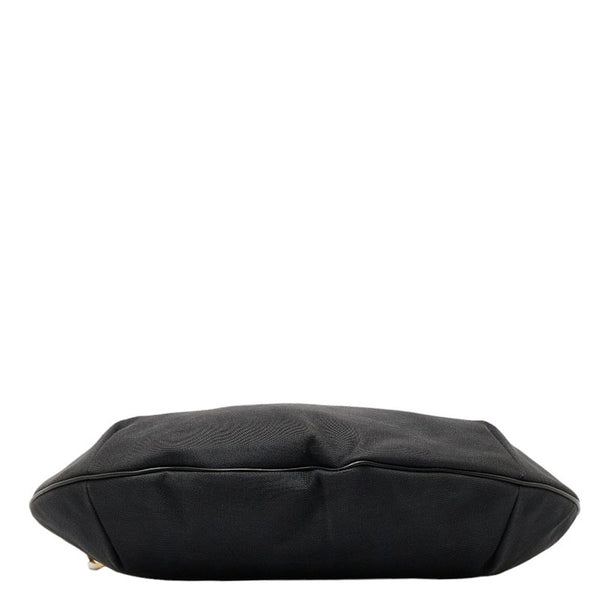 グッチ シェリーライン ワンショルダーバッグ 106663 ブラック キャンバス レザー レディース GUCCI 【中古】