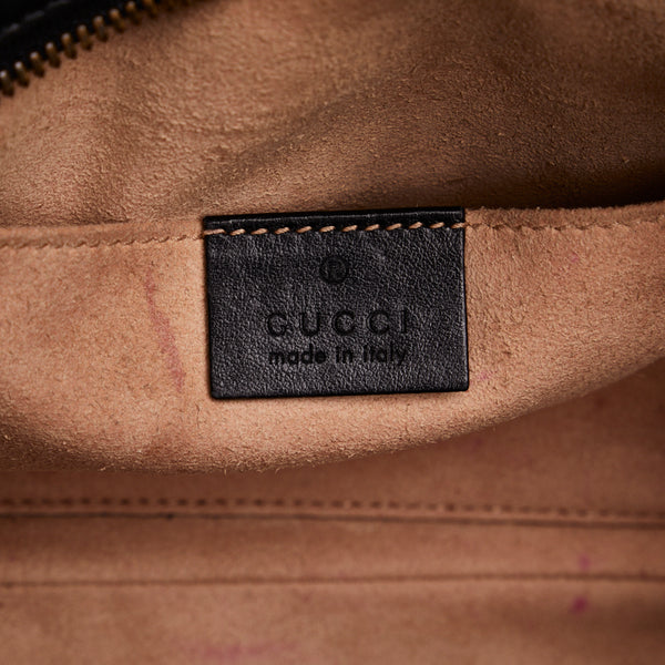 グッチ GGマーモント キルティング スモール 斜め掛け チェーン ショルダーバッグ 447632 ブラック レザー レディース GUCCI 【中古】