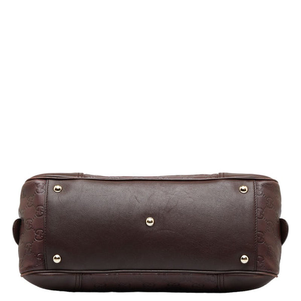 グッチ グッチシマ プリンシー ハンドバック ショルダーバッグ 161720 ブラウン レザー レディース GUCCI 【中古】