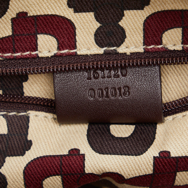 グッチ グッチシマ プリンシー ハンドバック ショルダーバッグ 161720 ブラウン レザー レディース GUCCI 【中古】