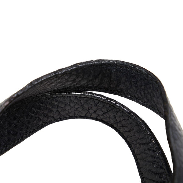 サルヴァトーレフェラガモ ガンチーニ トートバッグ ブラック レザー レディース Salvatore Ferragamo 【中古】