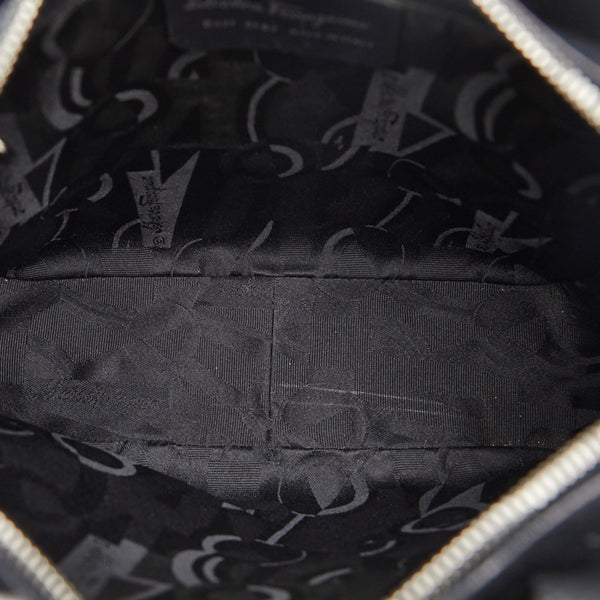 サルヴァトーレフェラガモ ガンチーニ トートバッグ ブラック レザー レディース Salvatore Ferragamo 【中古】