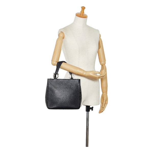 サルヴァトーレフェラガモ ガンチーニ トートバッグ ブラック レザー レディース Salvatore Ferragamo 【中古】