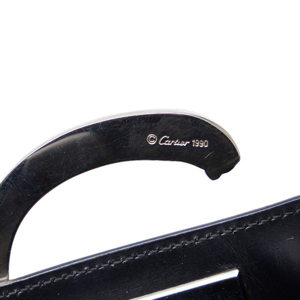 カルティエ パンテール パンサー ショルダーバッグ ブラック レザー レディース CARTIER 【中古】