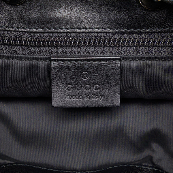 グッチ バンブー ショルダーバッグ ワンショルダーバッグ 001 4033 ブラック レザー レディース GUCCI 【中古】