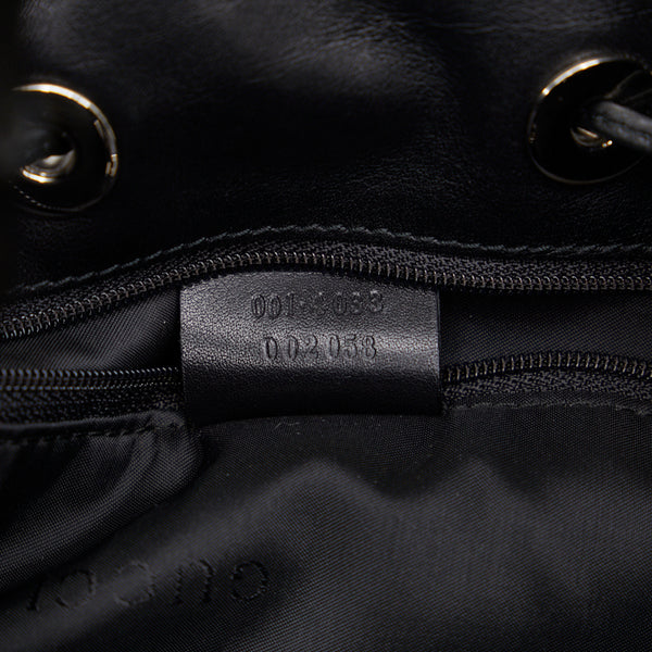 グッチ バンブー ショルダーバッグ ワンショルダーバッグ 001 4033 ブラック レザー レディース GUCCI 【中古】