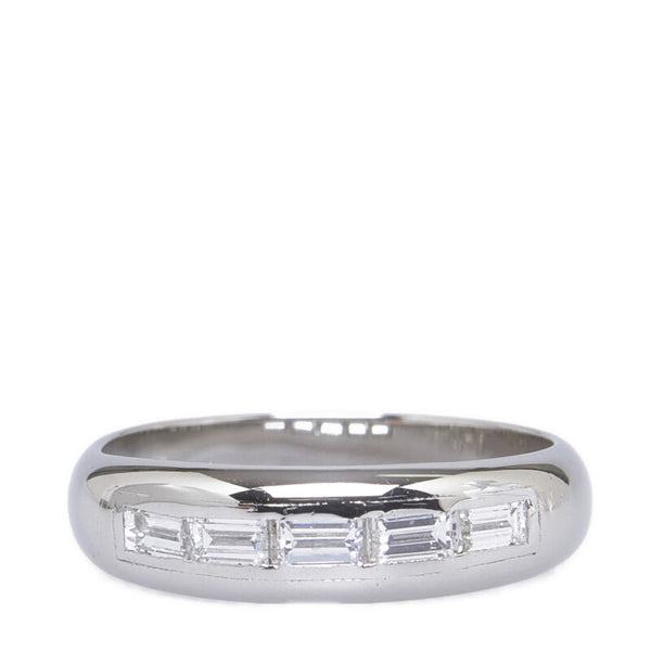 Pt900 プラチナ ダイヤ0.45ct リング 指輪 レディース 10号 【中古】