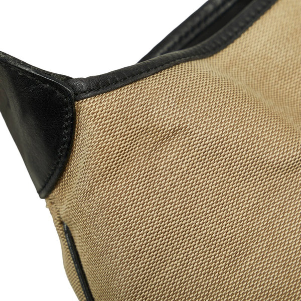 グッチ ジャッキー ショルダーバッグ ワンショルダーバッグ 001 3346 ベージュ ブラック キャンバス レザー レディース GUCCI 【中古】