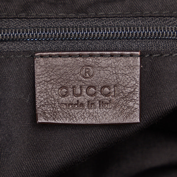 グッチ アビー ハンドバッグ ショルダーバッグ 189835 ブラウン レザー レディース GUCCI 【中古】