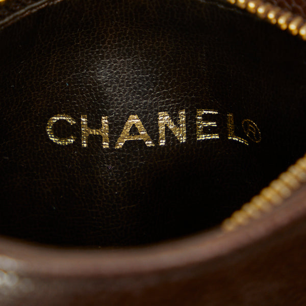 シャネル デカココマーク ゴールド金具 ウエストバッグ ウエストポーチ ブラウン キャビアスキン レディース CHANEL 【中古】