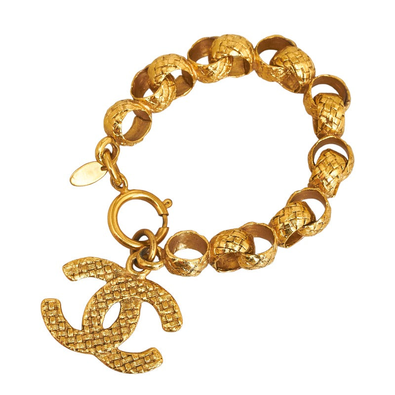 シャネル ココマーク ヴィンテージ ブレスレット ゴールド メッキ レディース CHANEL 【中古】