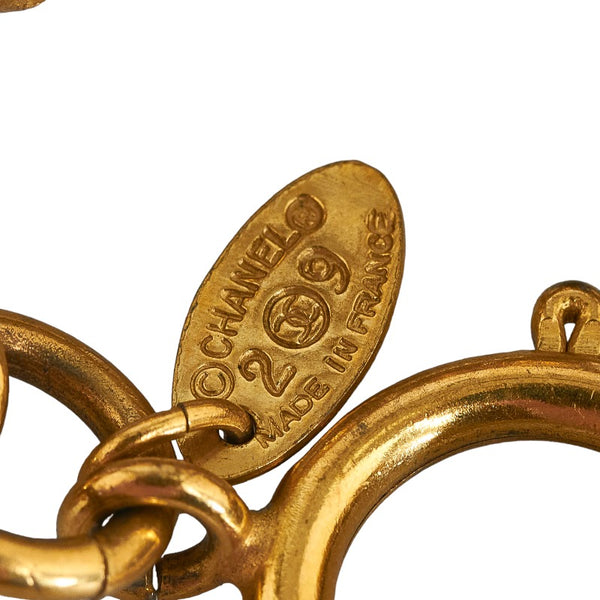 シャネル ココマーク ヴィンテージ ブレスレット ゴールド メッキ レディース CHANEL 【中古】