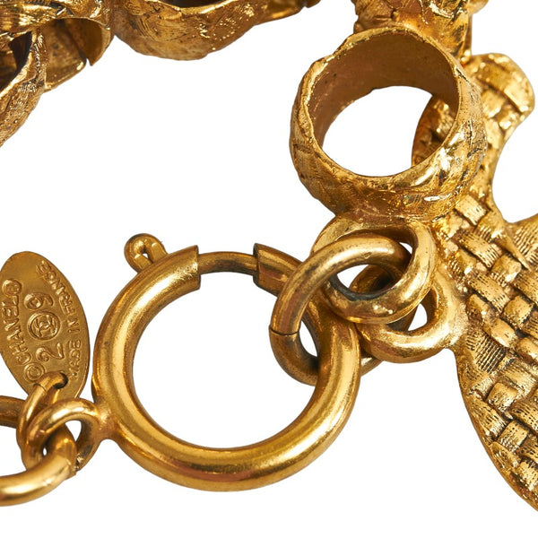 シャネル ココマーク ヴィンテージ ブレスレット ゴールド メッキ レディース CHANEL 【中古】