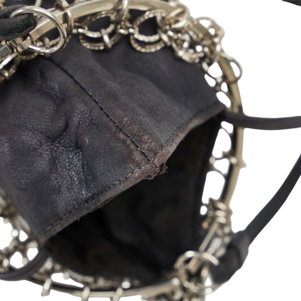 サルヴァトーレフェラガモ ガンチーニ タッセル 斜め掛け ショルダーバッグ ブラック レザー レディース Salvatore Ferragamo 【中古】