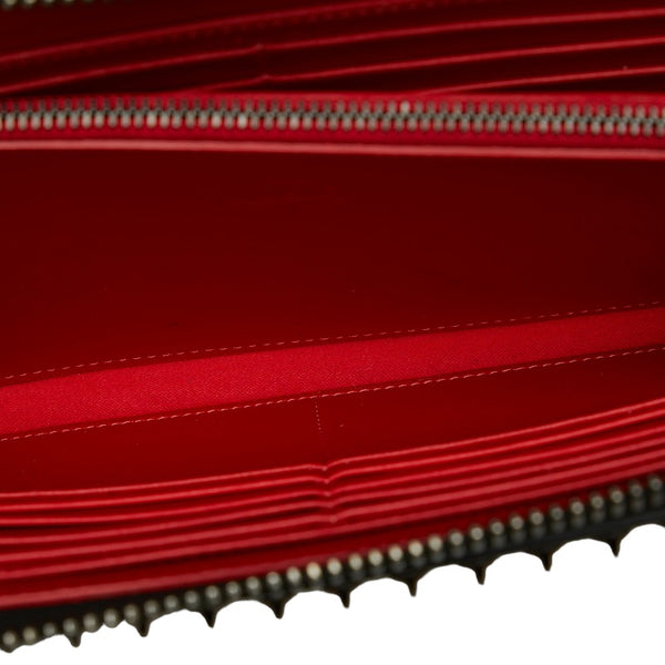 クリスチャンルブタン パネトーネ スパイク スタッズ ウォレットXL セカンドバッグ トラベルケース 長財布 1165043 ブラック レザー メンズ Christian Louboutin 【中古】