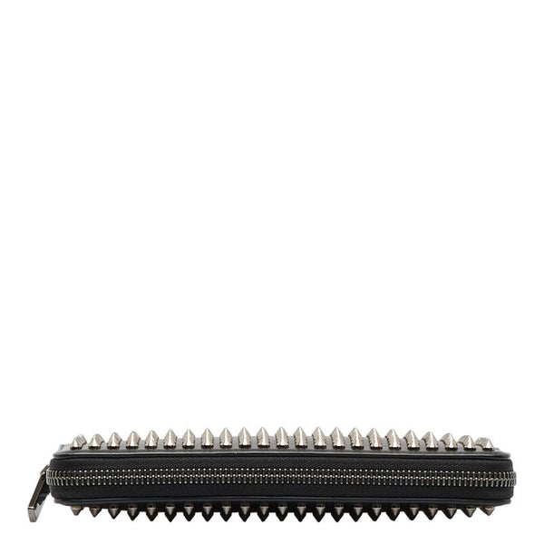 クリスチャンルブタン パネトーネ スパイク スタッズ ウォレットXL セカンドバッグ トラベルケース 長財布 1165043 ブラック レザー メンズ Christian Louboutin 【中古】