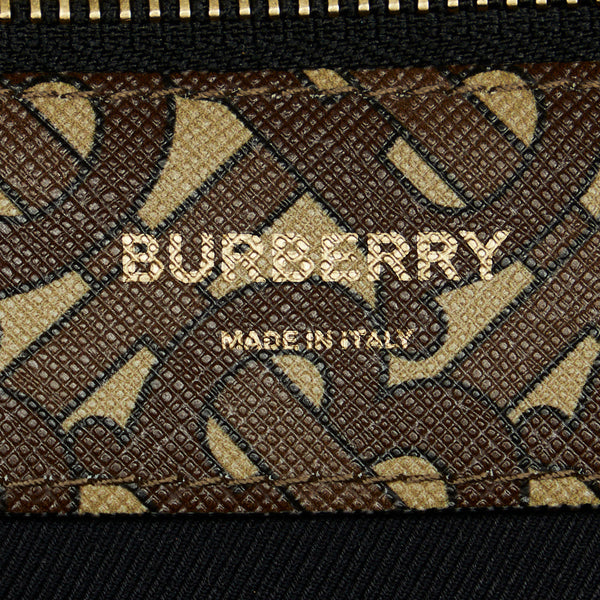 バーバリー TBモノグラム リュック バックパック ブラウン マルチカラー PVC レザー メンズ BURBERRY 【中古】