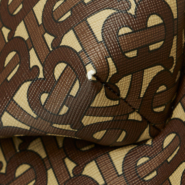 バーバリー TBモノグラム リュック バックパック ブラウン マルチカラー PVC レザー メンズ BURBERRY 【中古】