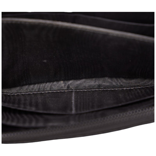 シャネル ココマーク ラウンドファスナー 長財布 ブラック キャビアスキン レディース CHANEL 【中古】