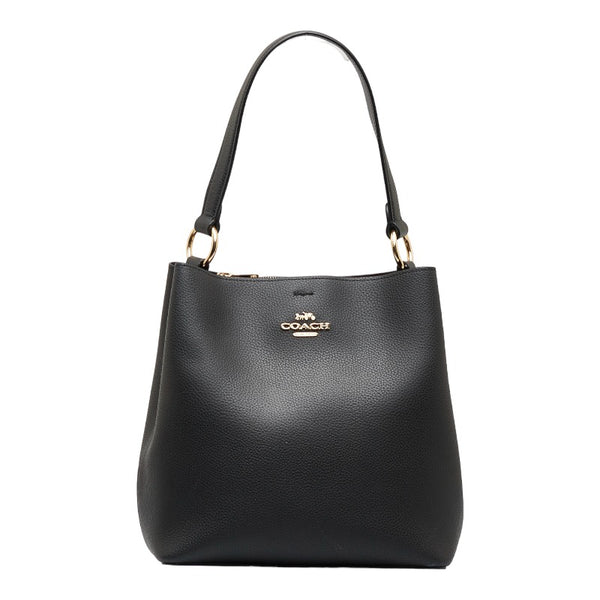 コーチ ハンドバッグ ショルダーバッグ 2WAY 91122 ブラック レザー レディース COACH 【中古】