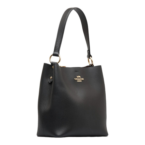 コーチ ハンドバッグ ショルダーバッグ 2WAY 91122 ブラック レザー レディース COACH 【中古】