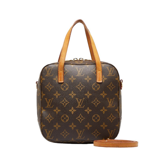 ルイ ヴィトン モノグラム スポンティーニ ハンドバッグ ショルダーバッグ 2WAY M47500 ブラウン PVC レザー レディース LOUIS VUITTON 【中古】