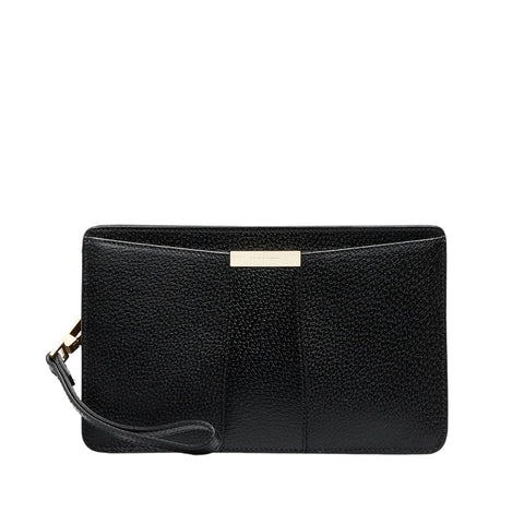 サルヴァトーレフェラガモ ハンドバッグ クラッチバッグ ブラック レザー メンズ Salvatore Ferragamo 【中古】