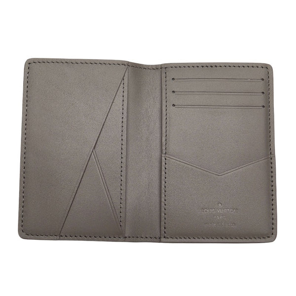 ルイ ヴィトン モノグラム シャドウ オーガナイザー ドゥ ポッシュ カードケース M81382 グレー レザー メンズ LOUIS VUITTON 【中古】