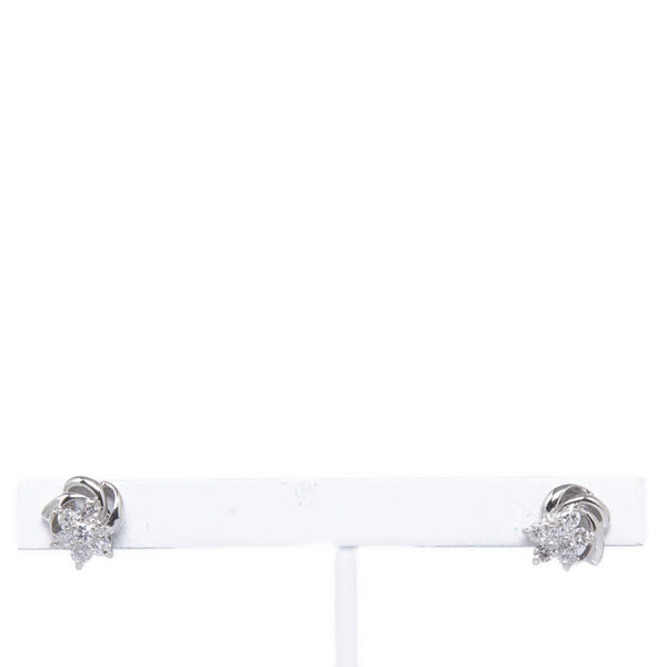 Pt850 プラチナ ダイヤ0.26ct ピアス レディース 【中古】