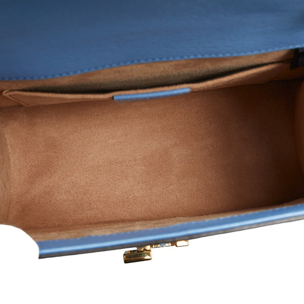 グッチ シルヴィ フラワー ミニ ハンドバッグ ショルダーバッグ 2WAY 470270 ブルー マルチカラー レザー レディース GUCCI 【中古】