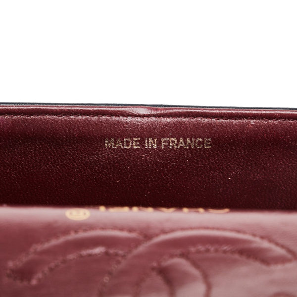 シャネル マトラッセ ダブルフラップ チェーン ショルダーバッグ ブラック ゴールド ラムスキン レディース CHANEL 【中古】