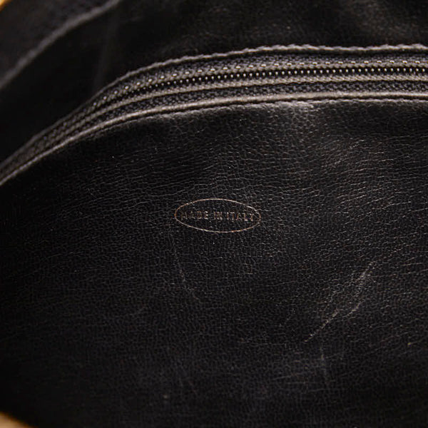 シャネル ココマーク シングルフラップ チェーン トートバッグ ブラック キャビアスキン レディース CHANEL 【中古】