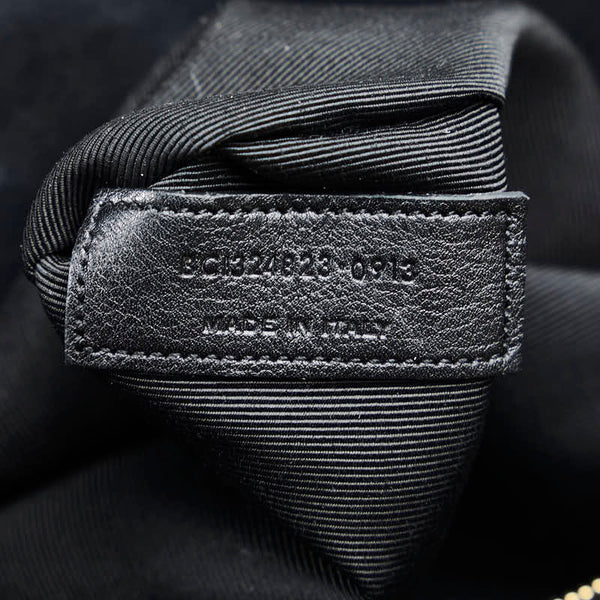 サンローラン サック ド ジュール ハンドバッグ ブラック レザー レディース SAINT LAURENT 【中古】