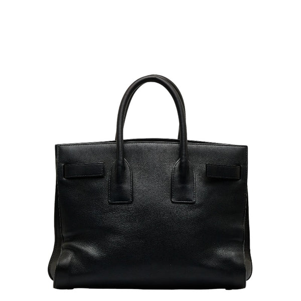 サンローラン サック ド ジュール ハンドバッグ ブラック レザー レディース SAINT LAURENT 【中古】