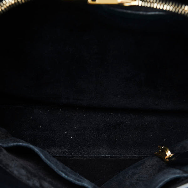 サンローラン サック ド ジュール ハンドバッグ ブラック レザー レディース SAINT LAURENT 【中古】