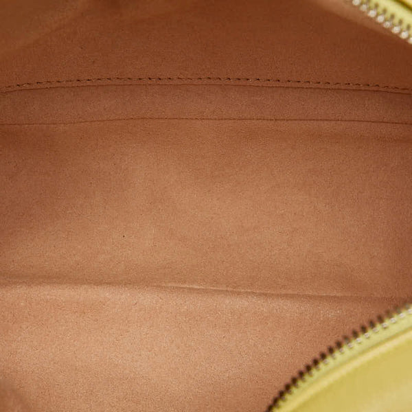 グッチ GGマーモント 斜め掛け チェーン ショルダーバッグ 447632 イエロー レザー レディース GUCCI 【中古】