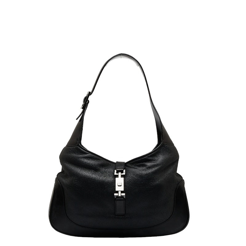 グッチ ジャッキー ワンショルダーバッグ 00963 ブラック レザー ファー レディース GUCCI 【中古】