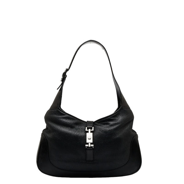 グッチ ジャッキー ワンショルダーバッグ 00963 ブラック レザー ファー レディース GUCCI 【中古】