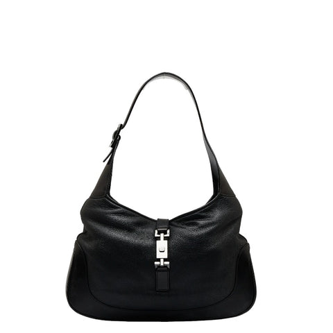 グッチ ジャッキー ワンショルダーバッグ 00963 ブラック レザー ファー レディース GUCCI 【中古】