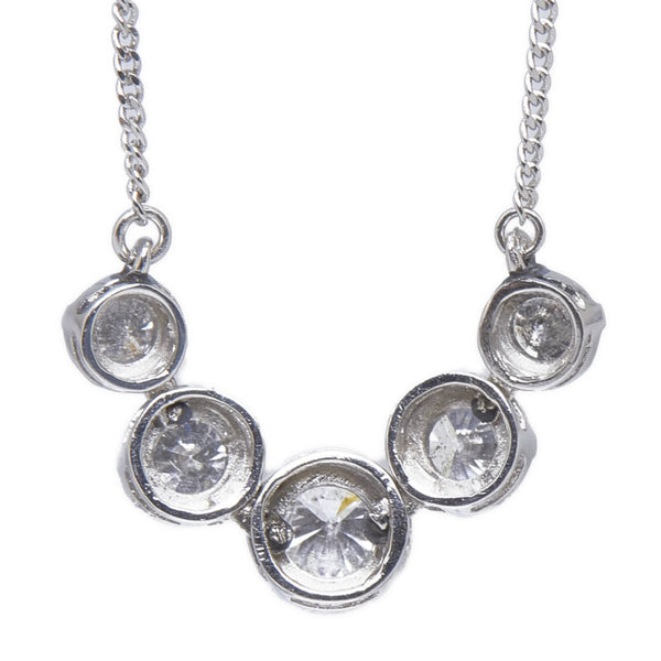 Pt900 プラチナ Pt850 プラチナ ダイヤ1.00ct ネックレス レディース 【中古】