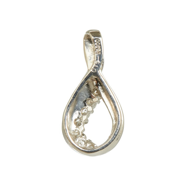 Pt900 プラチナ ダイヤ0.15ct ペンダントトップ レディース 【中古】