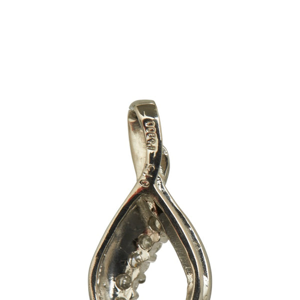 Pt900 プラチナ ダイヤ0.15ct ペンダントトップ レディース 【中古】