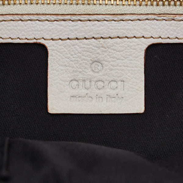 グッチ シェリーライン ショルダーバッグ ワンショルダーバッグ 153011 ホワイト レザー レディース GUCCI 【中古】