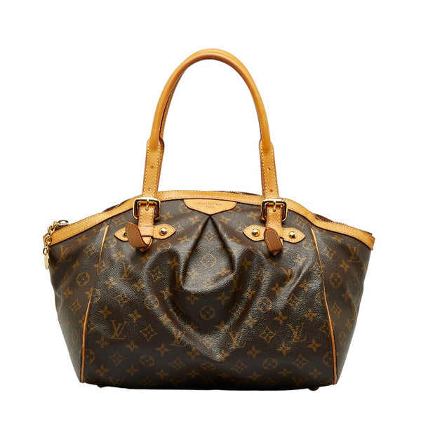 ルイ ヴィトン モノグラム ティヴォリGM ハンドバッグ ショルダーバッグ M40144 ブラウン PVC レザー レディース LOUIS VUITTON 【中古】