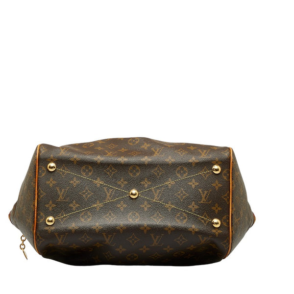 ルイ ヴィトン モノグラム ティヴォリGM ハンドバッグ ショルダーバッグ M40144 ブラウン PVC レザー レディース LOUIS VUITTON 【中古】