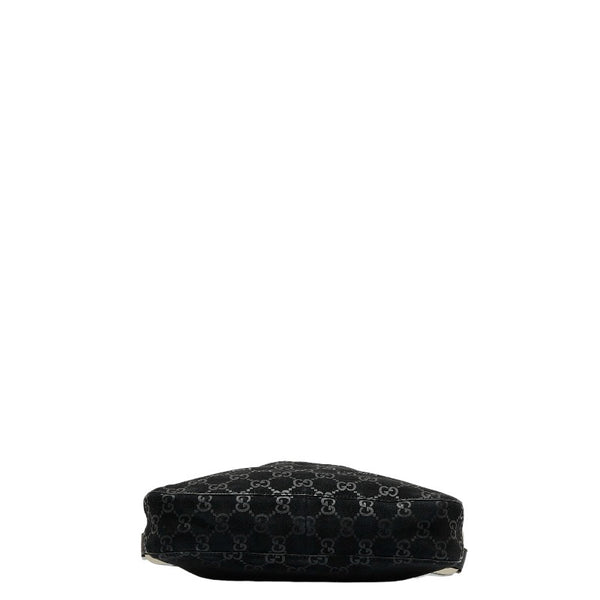 グッチ GG柄 ショルダーバッグ ワンショルダーバッグ 001 3748 ブラック スウェード レザー レディース GUCCI 【中古】
