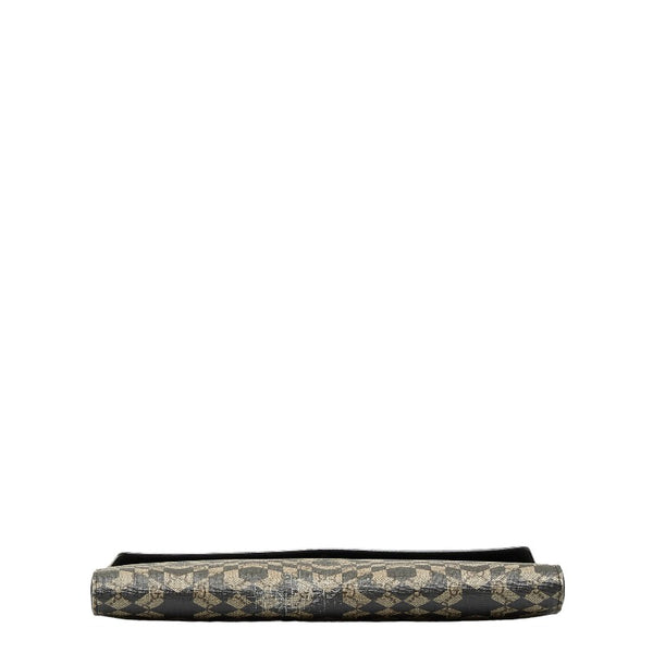 グッチ GGスプリーム カレイドスター クラッチバッグ セカンドバッグ 406725 ベージュ ブラック PVC レザー メンズ GUCCI 【中古】