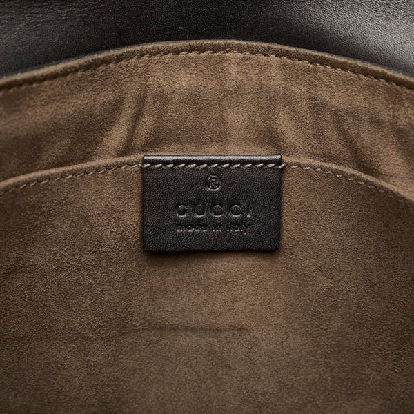 グッチ GGスプリーム カレイドスター クラッチバッグ セカンドバッグ 406725 ベージュ ブラック PVC レザー メンズ GUCCI 【中古】